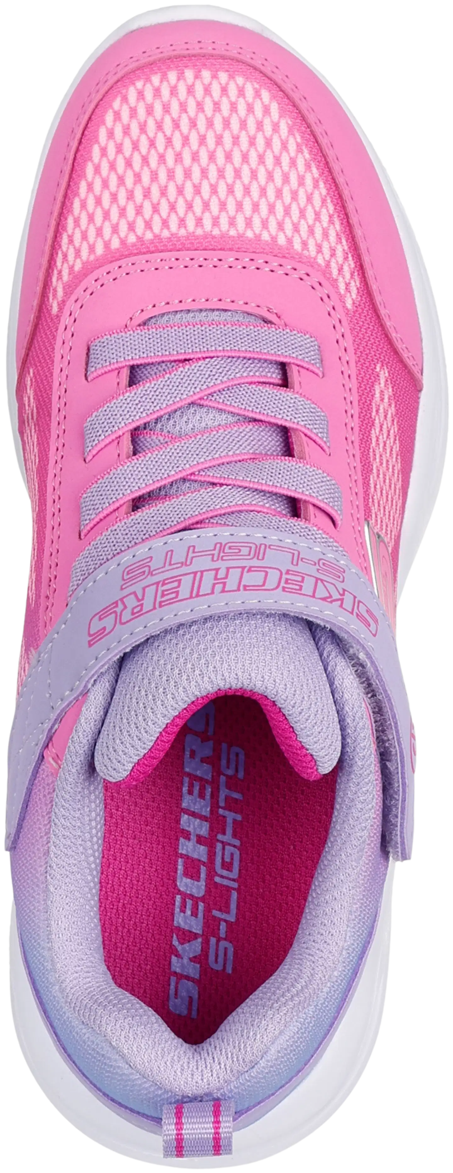 Skechers lasten vilkkulenkkari Sola Glow Ombre Deluxe - PINK/LAVENDER - 4