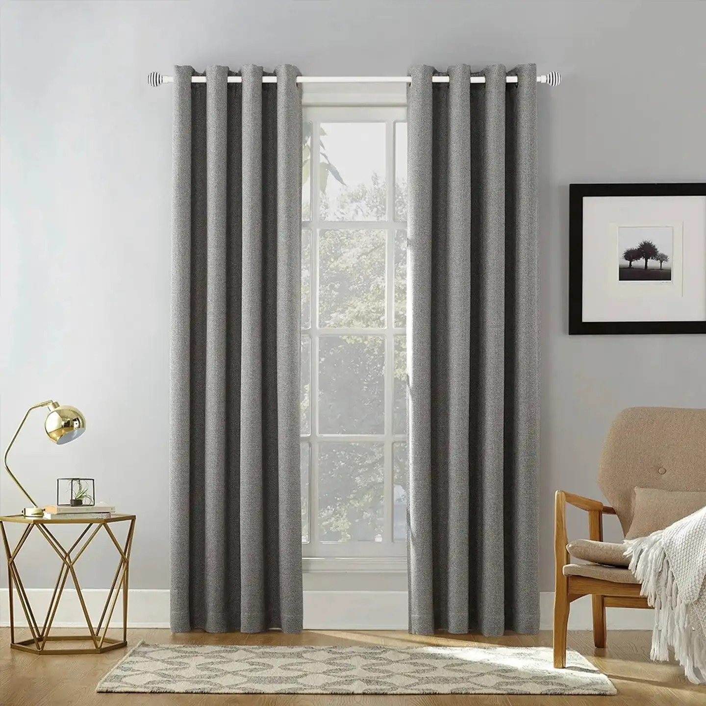 Ihanin verhotanko Alma mattavalkoinen 120-210cm 16/19mm - 3