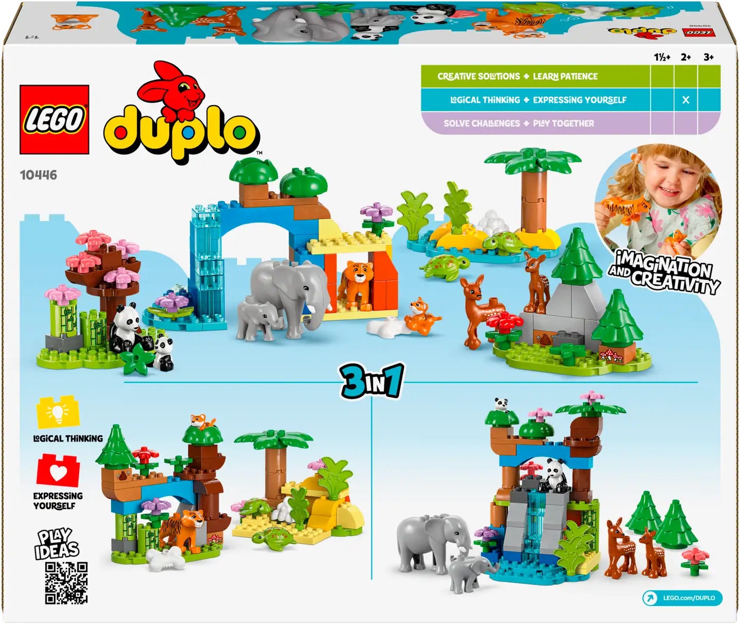 LEGO® DUPLO Town 10446 3-in-1 luonnoneläinperheet - 3