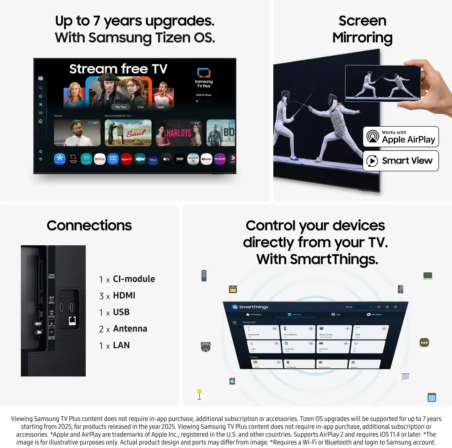 Samsung 43" 4K UHD Smart LED TV TU43U7005F - 8