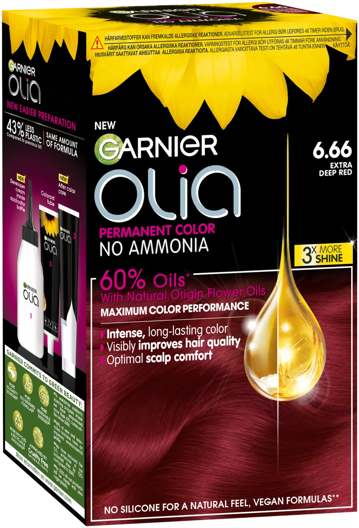 Garnier Olia 6.66 Carmin kestoväri 174ml - 2