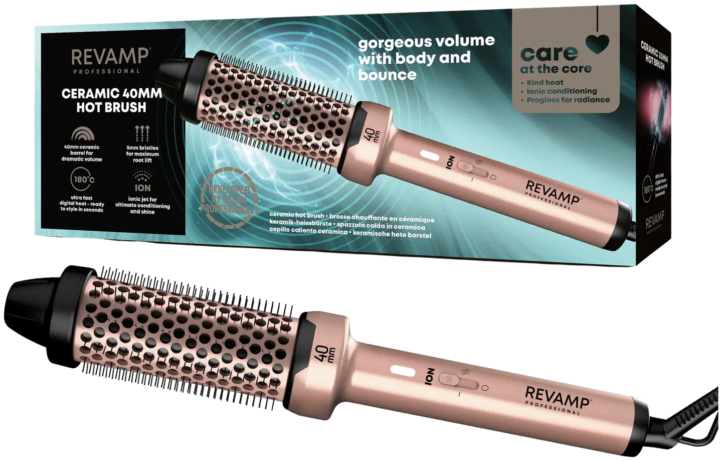 Revamp Ceramic 40mm kuumailmakiharrin, Gold Edition (BR-1400AGD-EU) - 1