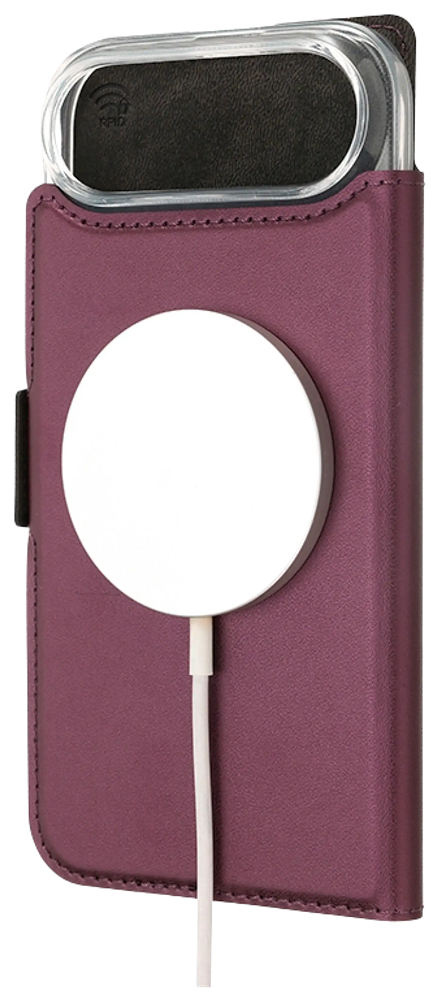 Wave MagSafe -yhteensopiva Book Case, Apple iPhone Air, Smoky Sangria - 2