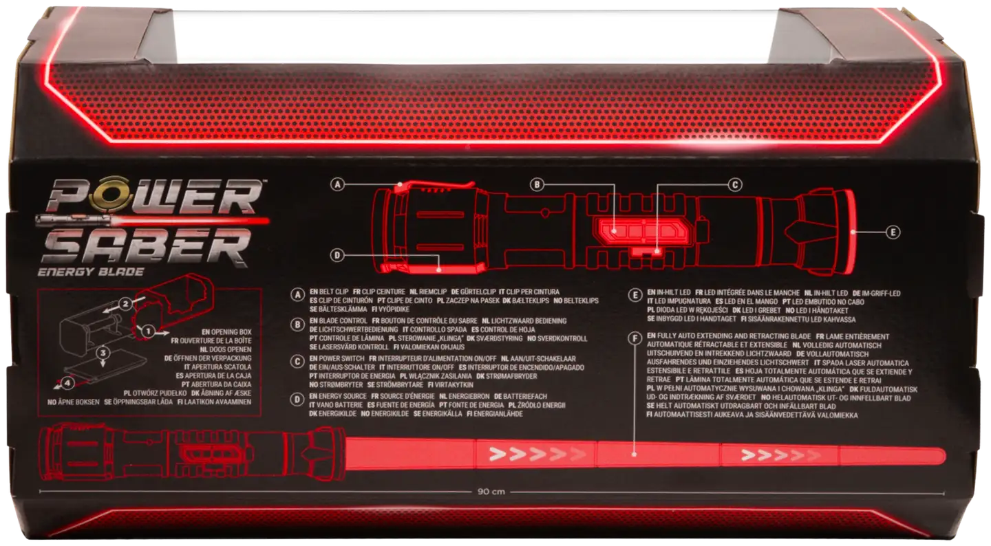 Power Saber -Valomiekka Punainen - 6