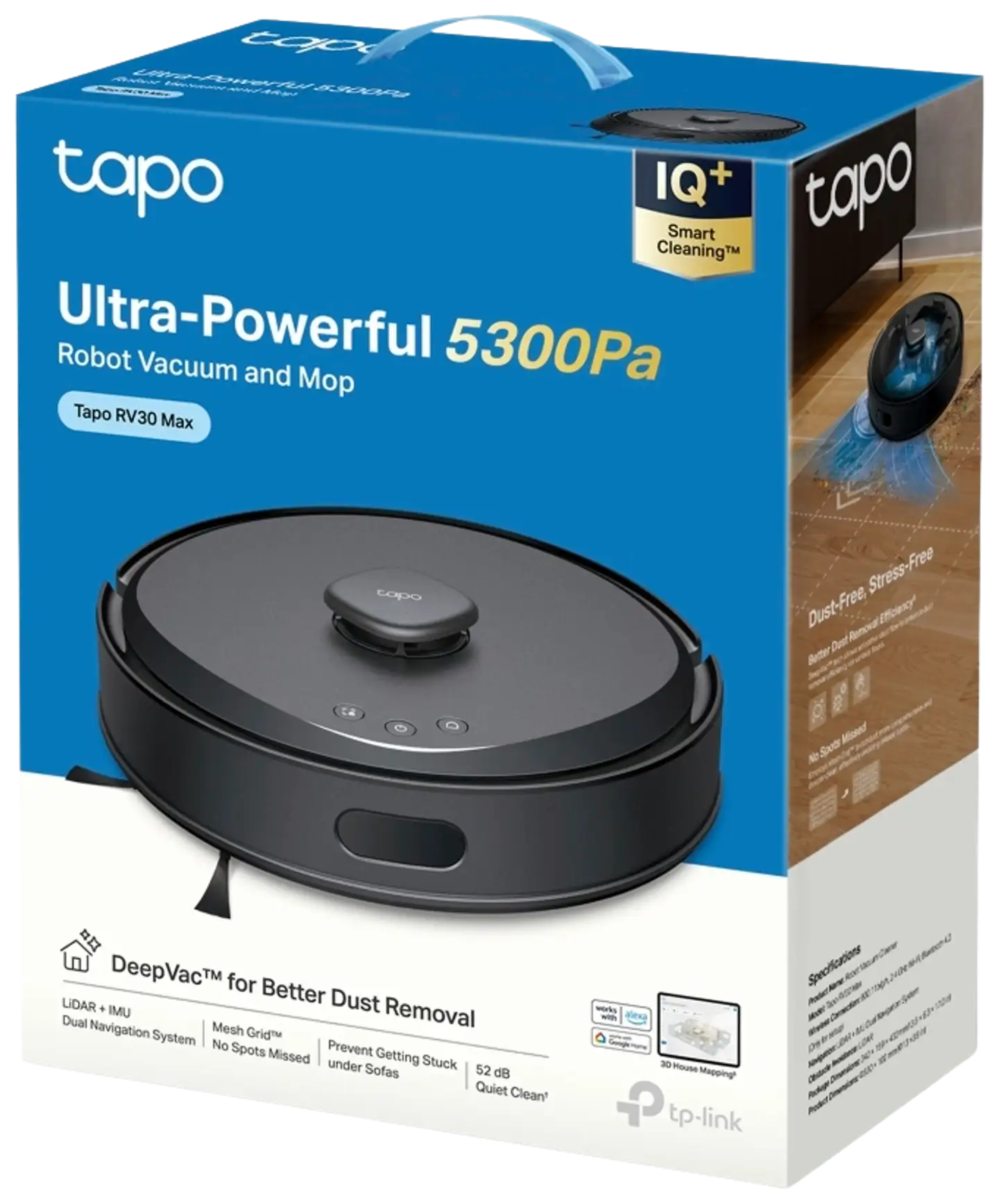 TP-Link Tapo Robottipölynimuri RV30 Max, musta - 4