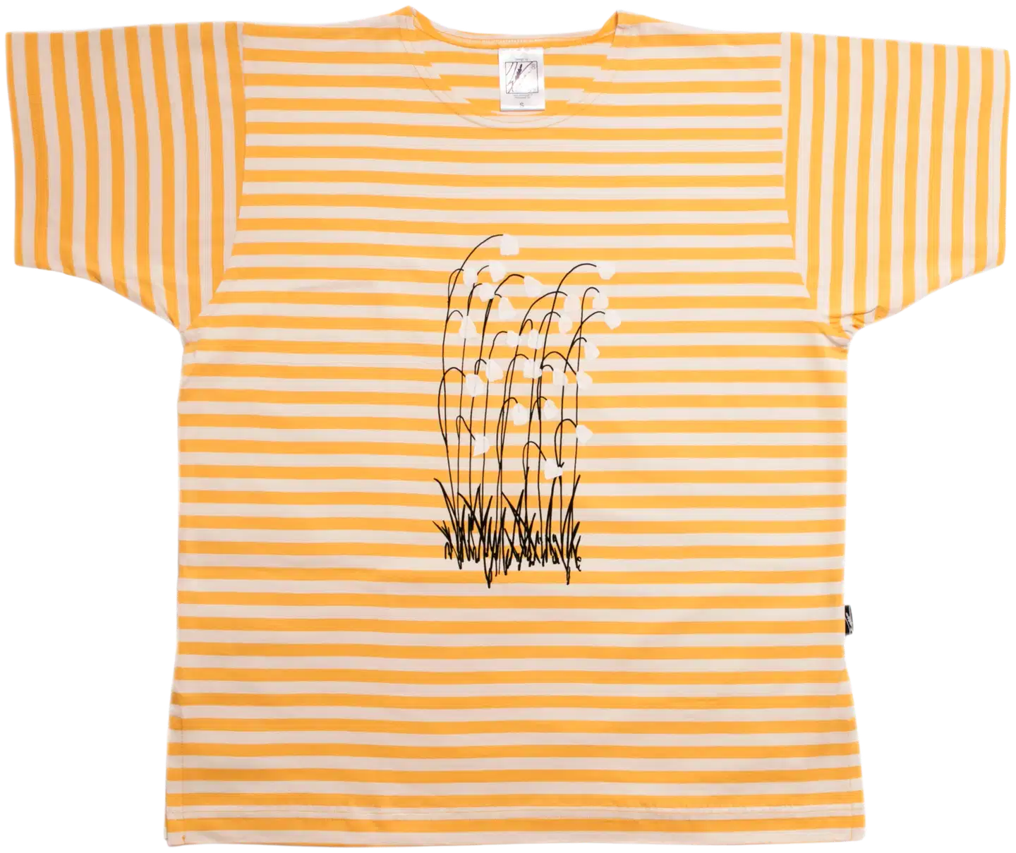 Pikkupuoti naisten t-paita Suovilla - kelta/valko - 1