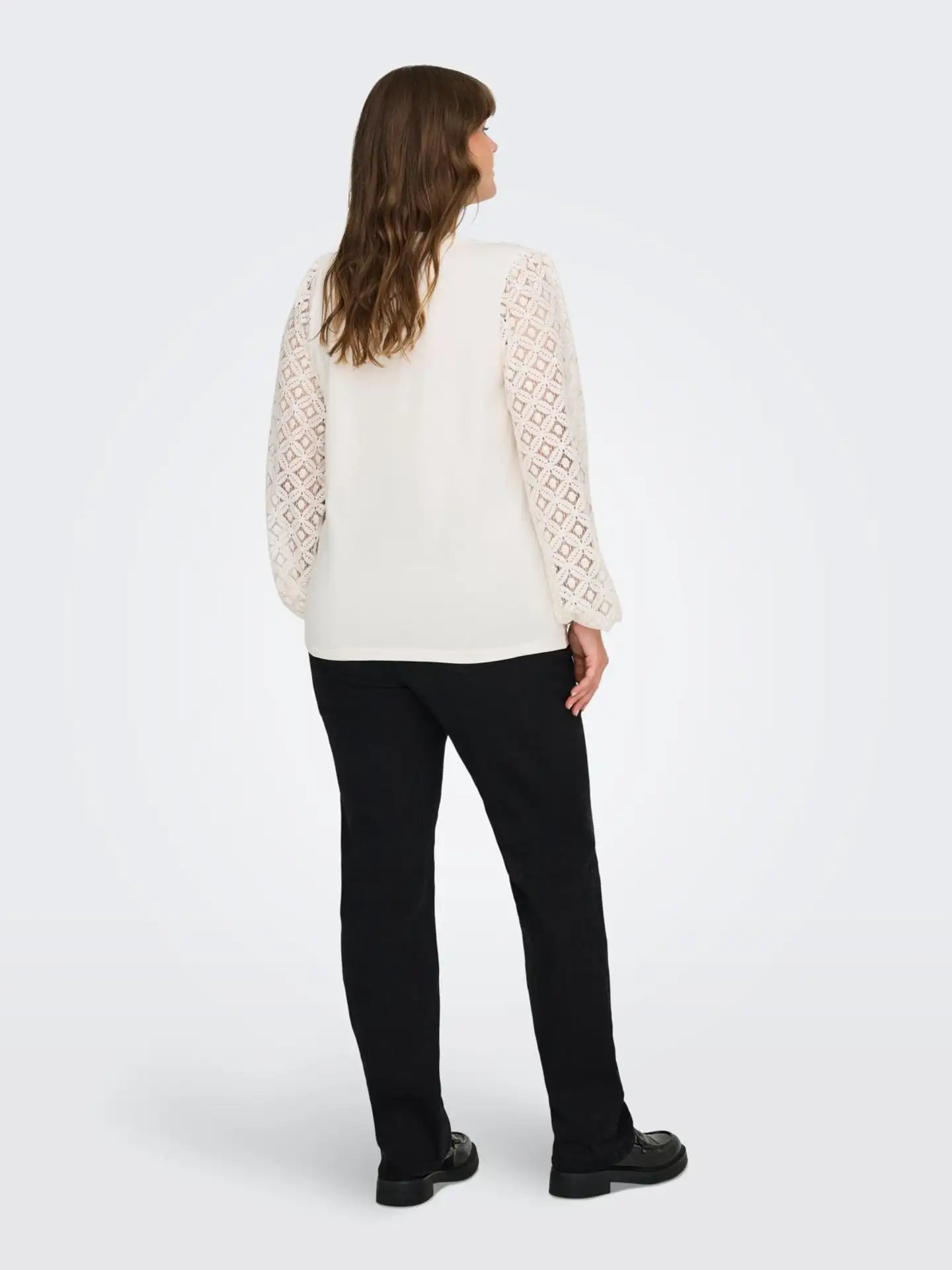 ONLY CARMAKOMA naisten paita Careffie - Cloud dancer - 4