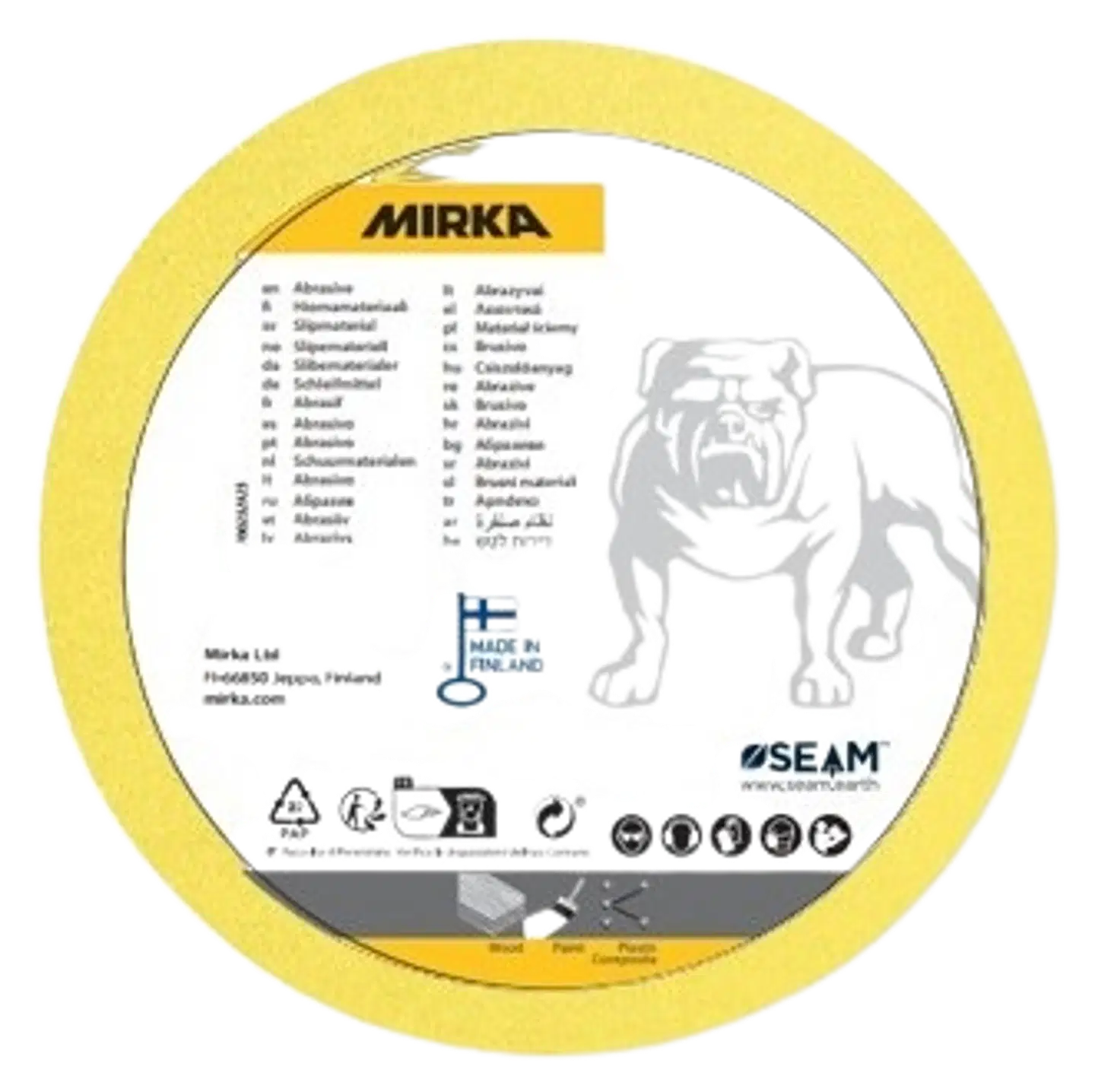 Mirka hiomapyörö HIOMANT 125mm tarra 8r p80, 25/pakk - 2