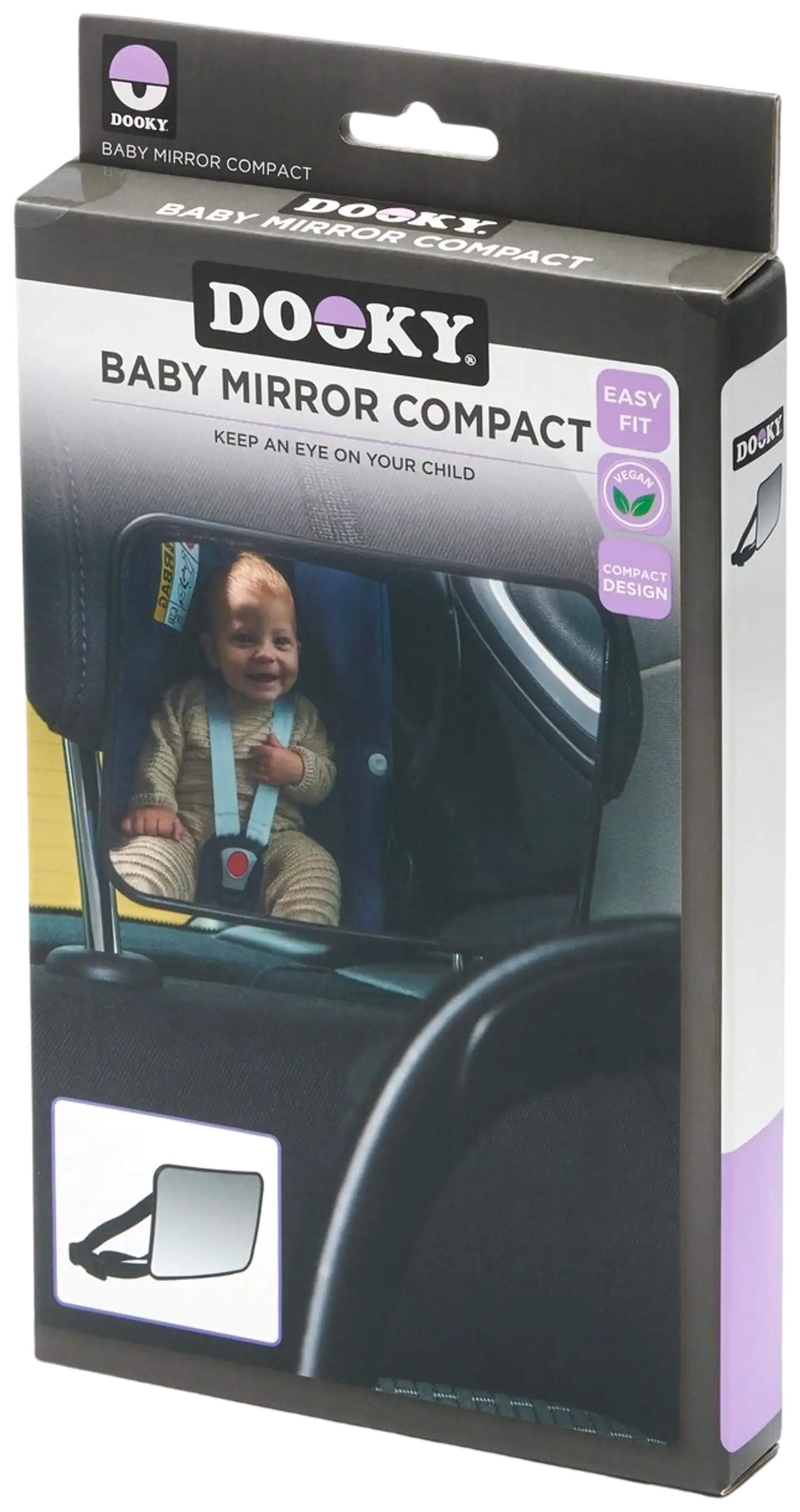 Dooky takaistuimen turvapeili 18,5 x 13,5 cm - 3