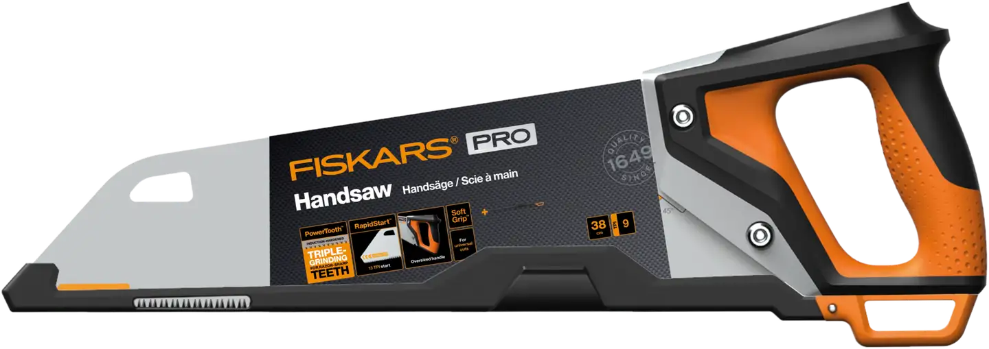 Fiskars PowerTooth käsisaha 380mm 9tpi - 1