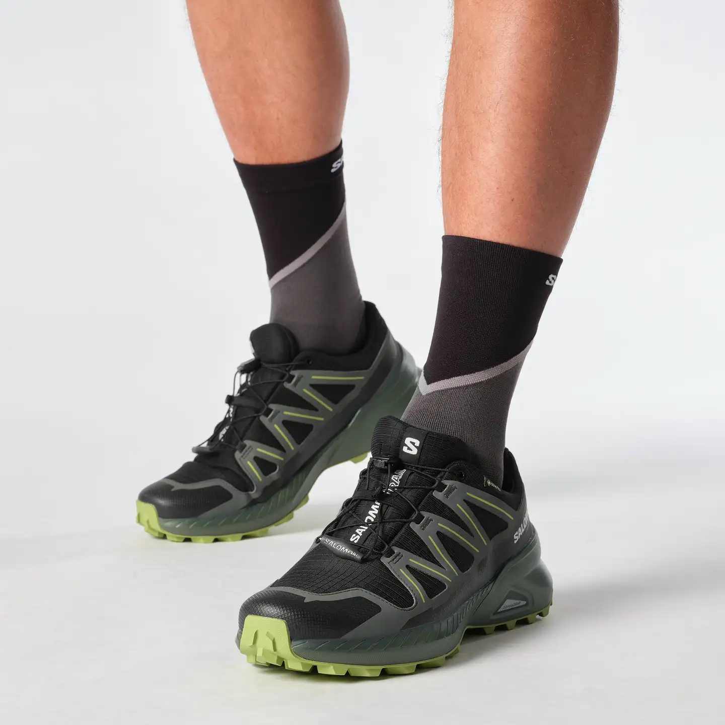 Salomon miesten maastojuoksukengät Speedcross Peak GTX - black/urban chic/dark - 8
