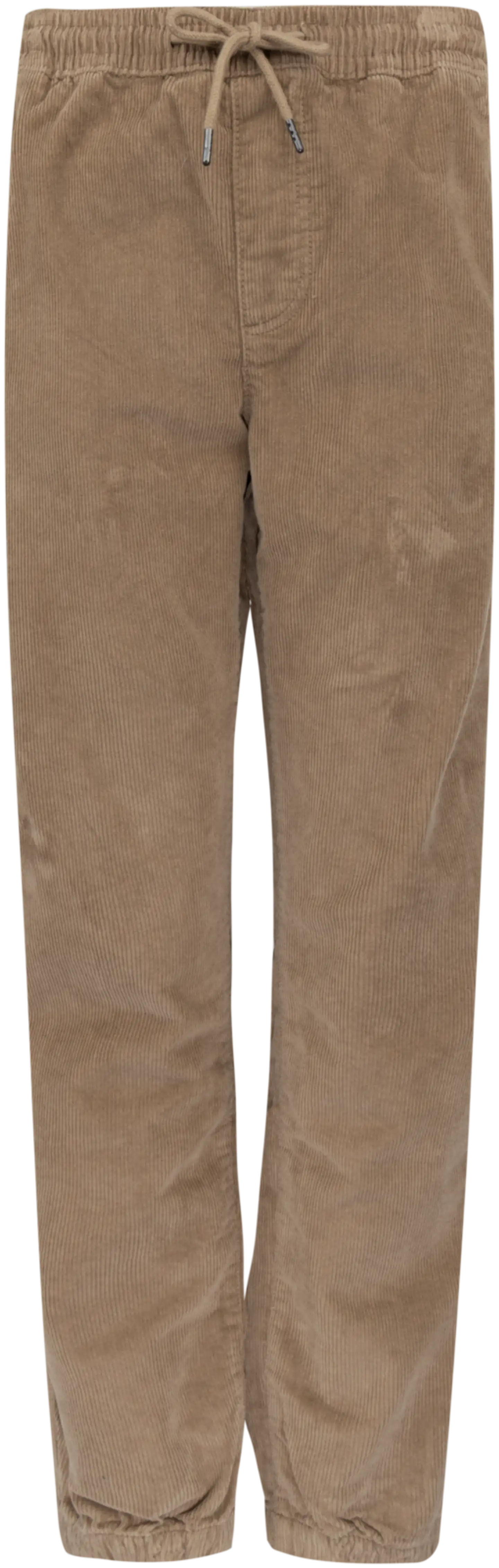 TEX miesten samettijoggerit I992604 - CAMEL LIGHT - 1