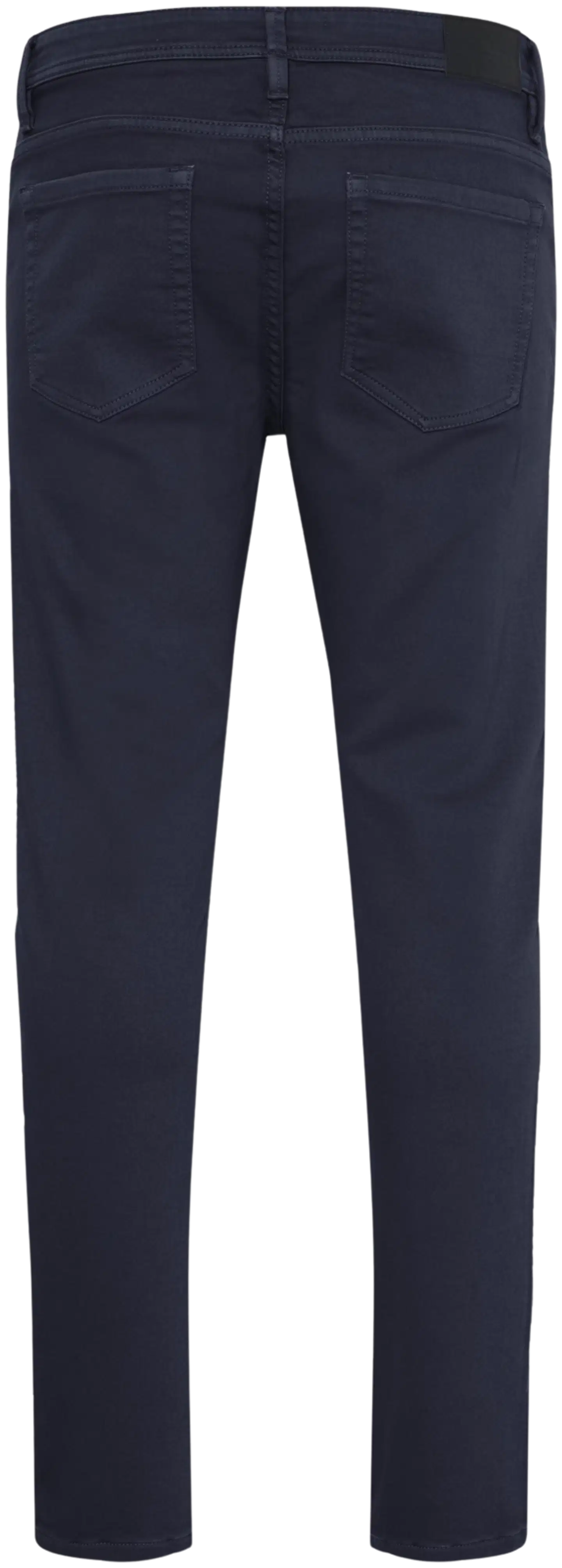 Blend, mukavat miesten 5-tasku housut jogg denim -kankaasta. Pehmeä ja joustava materiaali, normaali vyötärö, tasaisen tumma pesu ja vetoketjukiinnitys. - Salute - 2