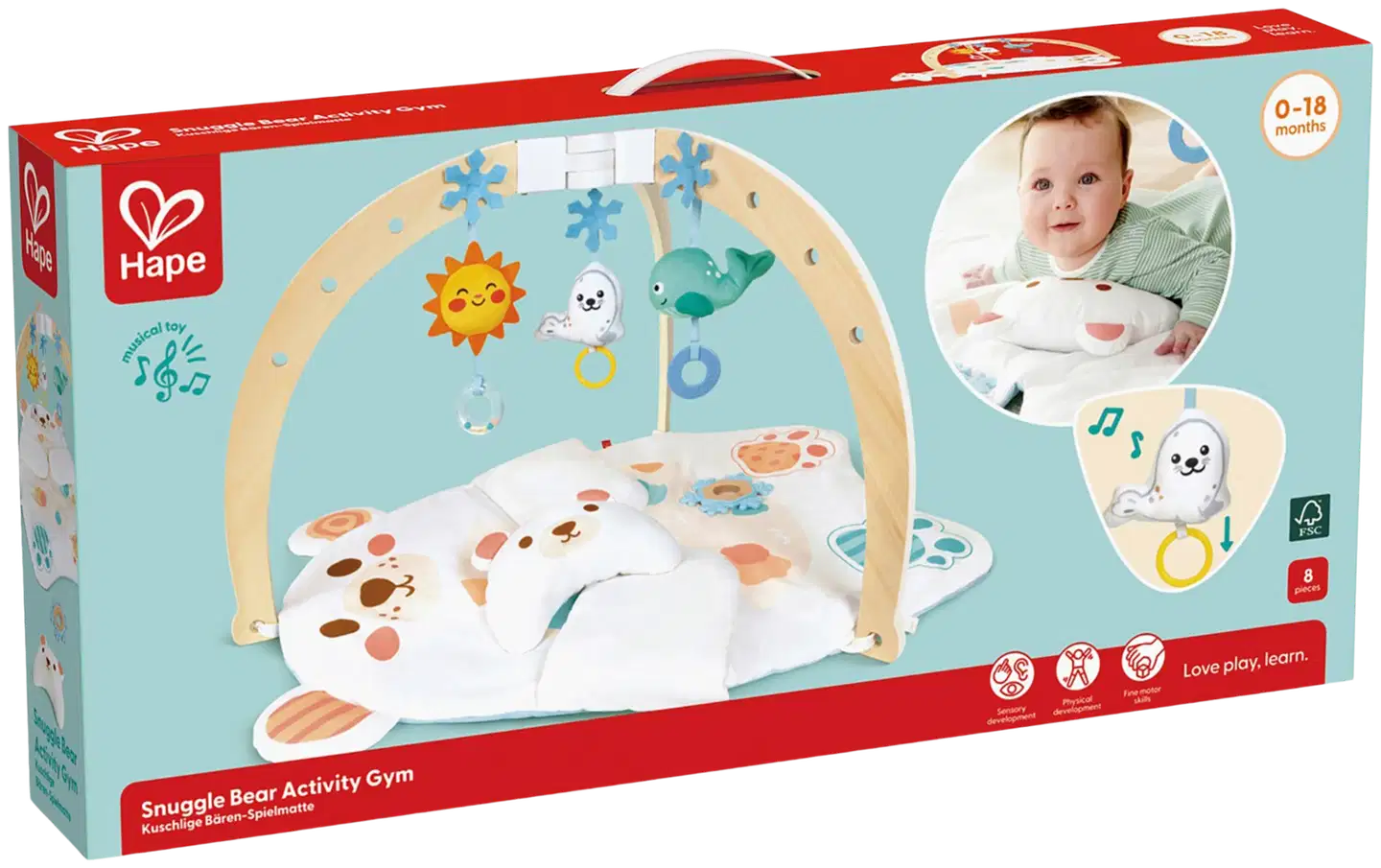 Hape vauvamatto karhu - 3