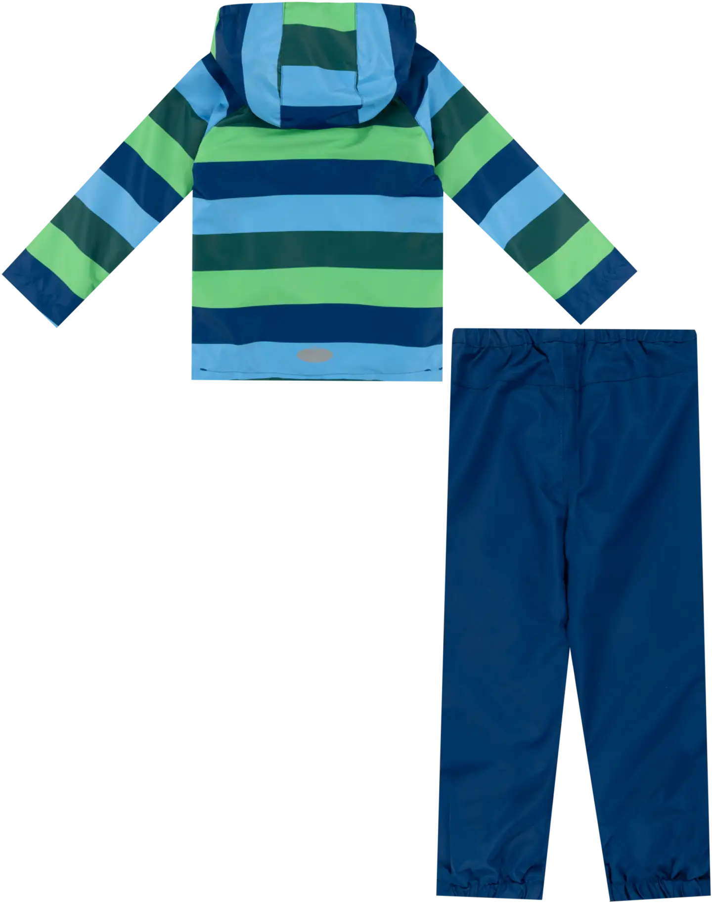 Ciraf lasten ulkoilupuku Raidat 252C07265R - Green striped - 2