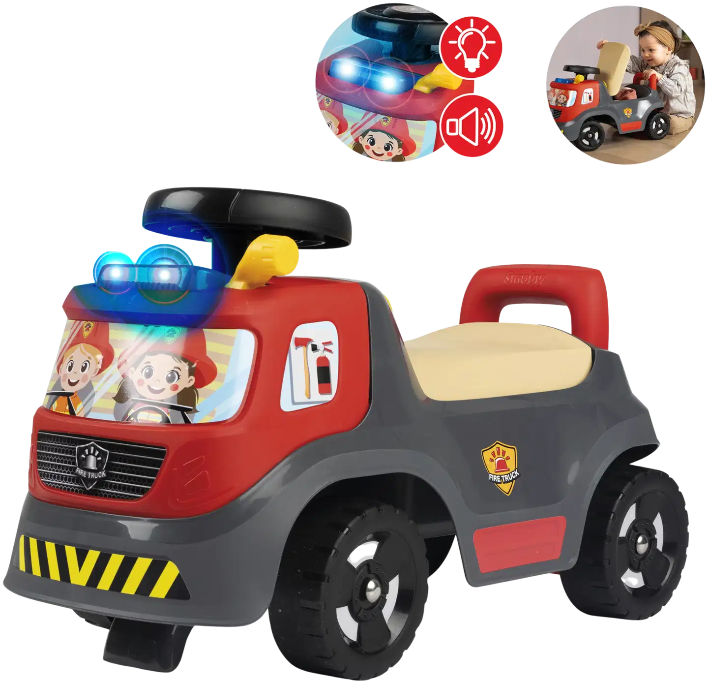 Smoby  Ride-on paloauto, jossa valo- ja äänitoiminto - 3