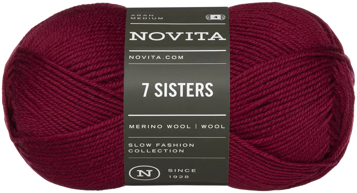 Novita lanka 7 Sisters 100g kirsikka 570 - 1