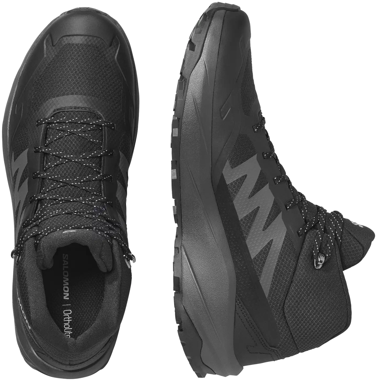 Salomon miesten Mid-vartinen ulkoilukenkä Outscape Mid GTX - Blk/Asph/Alloy - 6