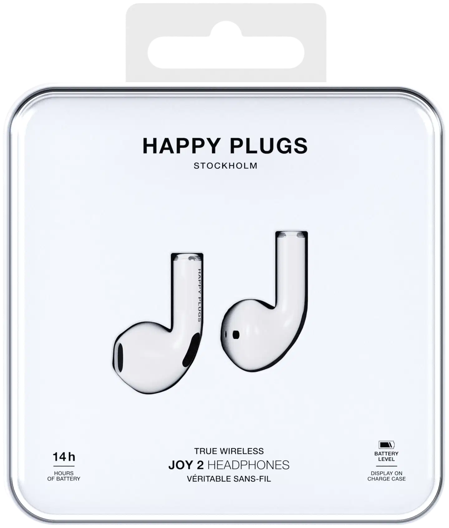 Happy Plugs langattomat nappikuulokkeet Joy 2, valkoinen - 5