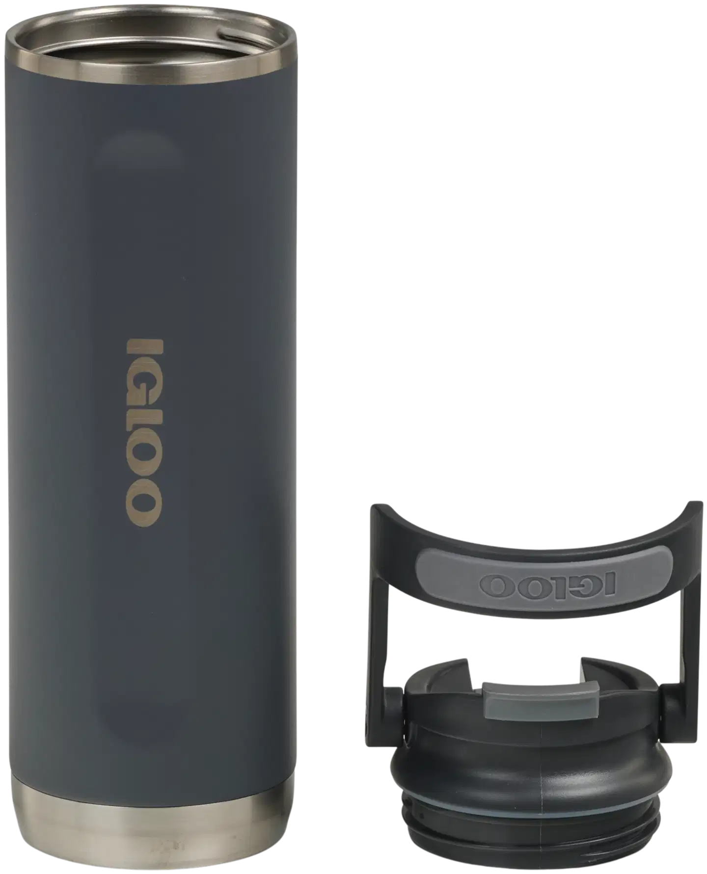 Igloo Flip'n'Sip 591 ml -termospullo tummanharmaa - 3