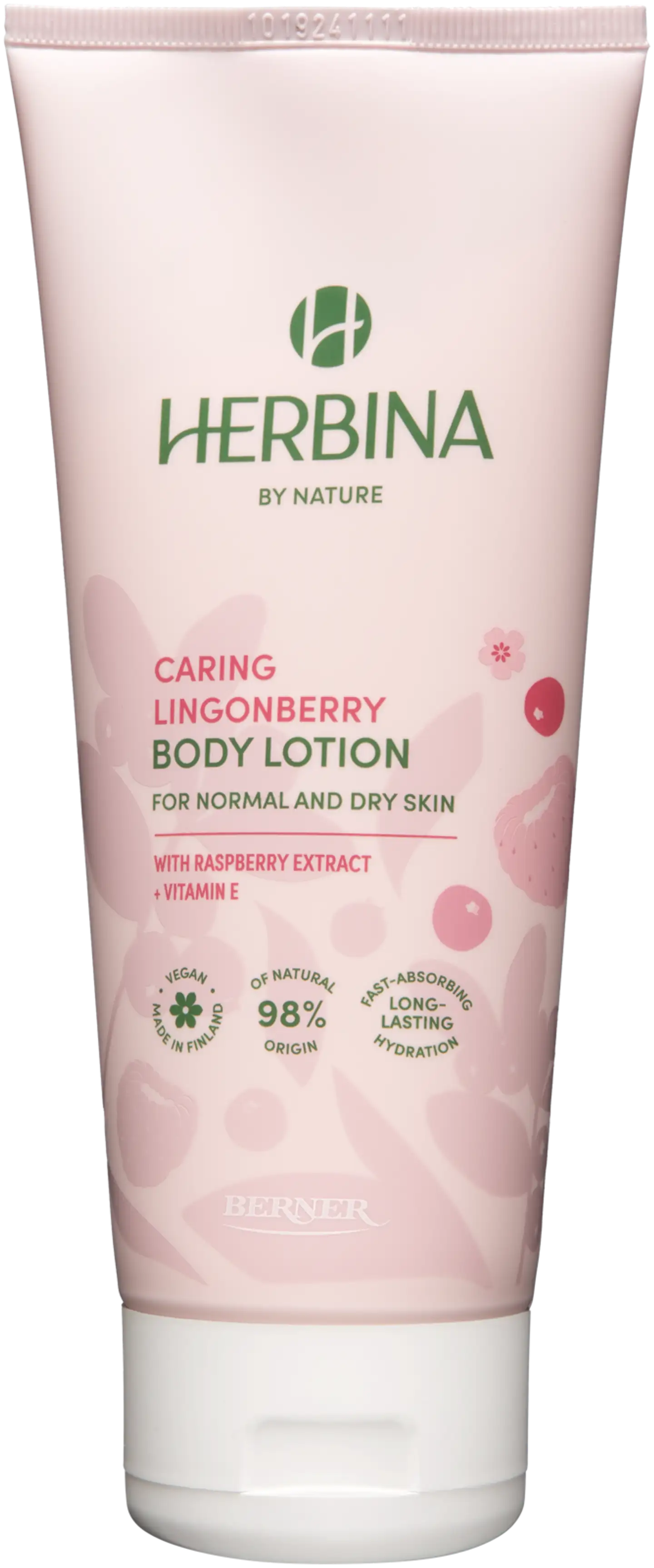 Herbina 200ml vartalovoide Caring Lingonberry