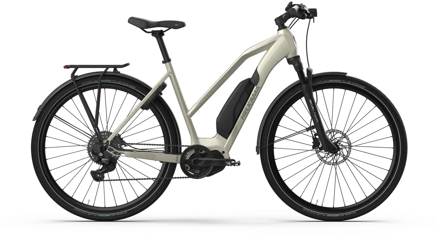 Helkama SE 28" Hybridisähköpyörä 10-vaihdetta runko 56 cm helmiäisshampanja