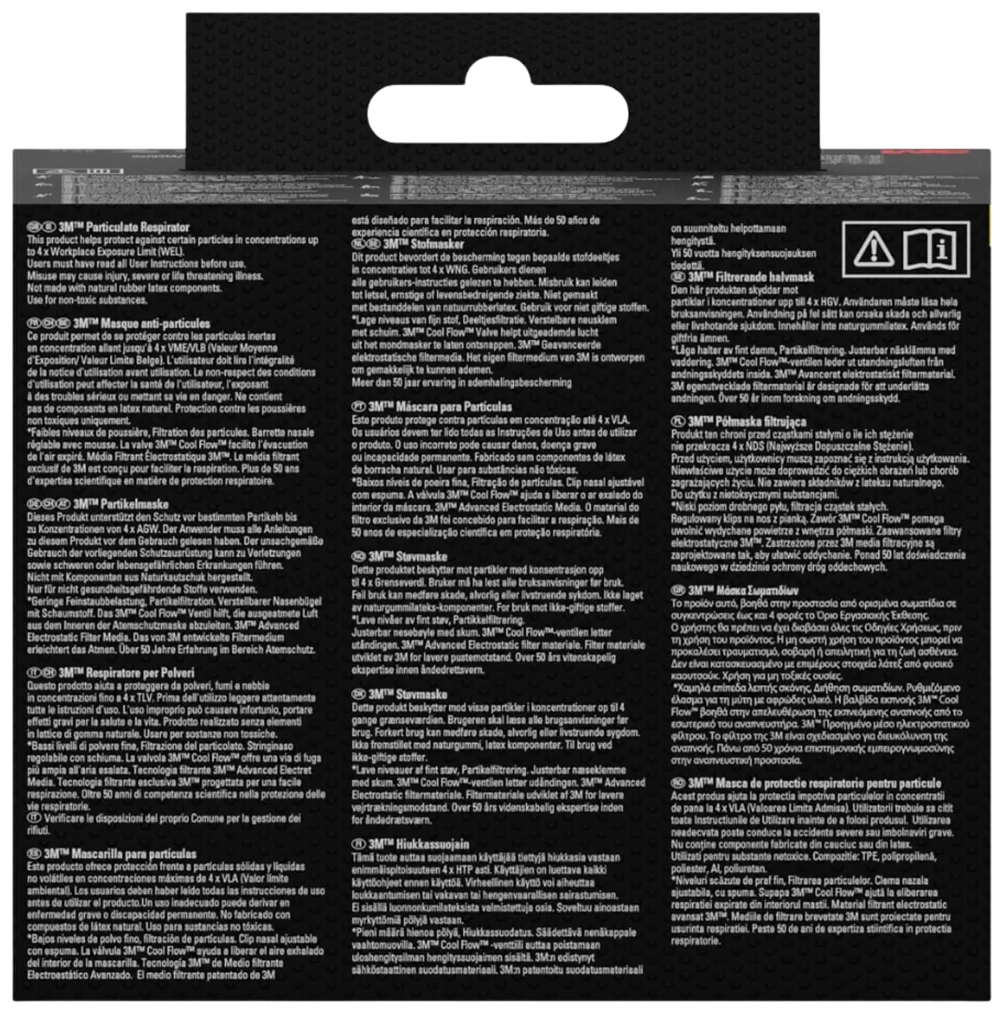3M™ hiukkassuojain 8810, FFP2, ei venttiiliä, 3 kpl/pakkaus - 3
