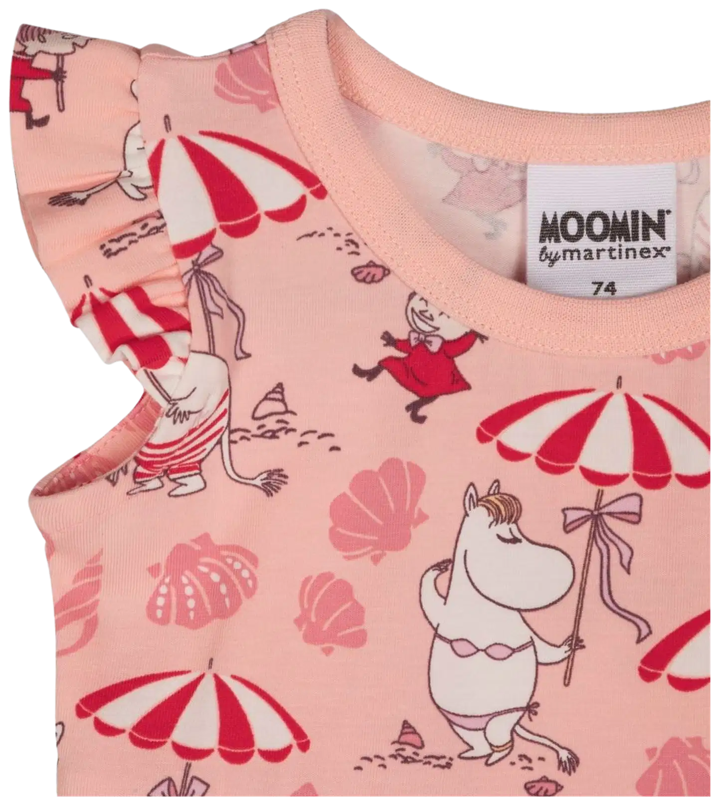 Muumi vauvojen leikkipuku Simpukkaranta 591693 - koralli - 2