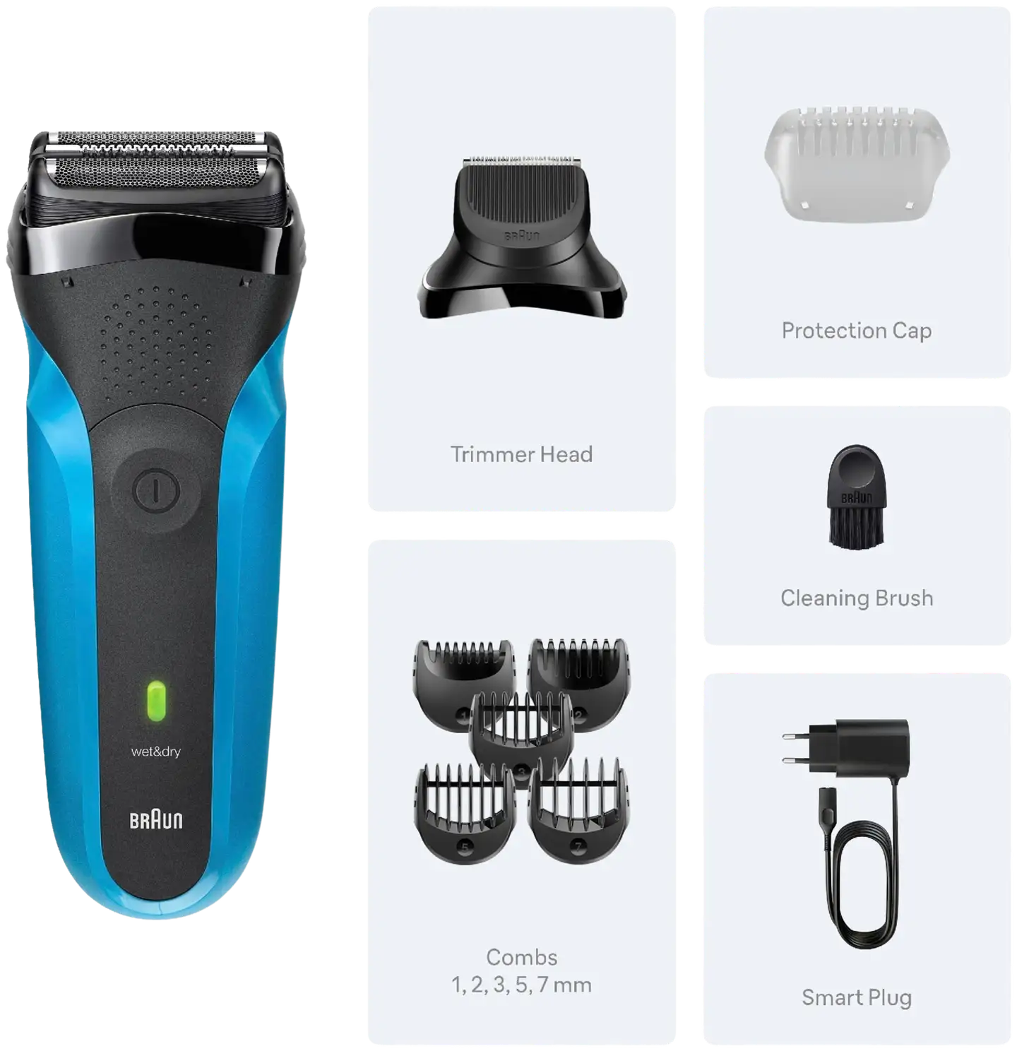 Braun parranajokone Series 3 310BT - 2