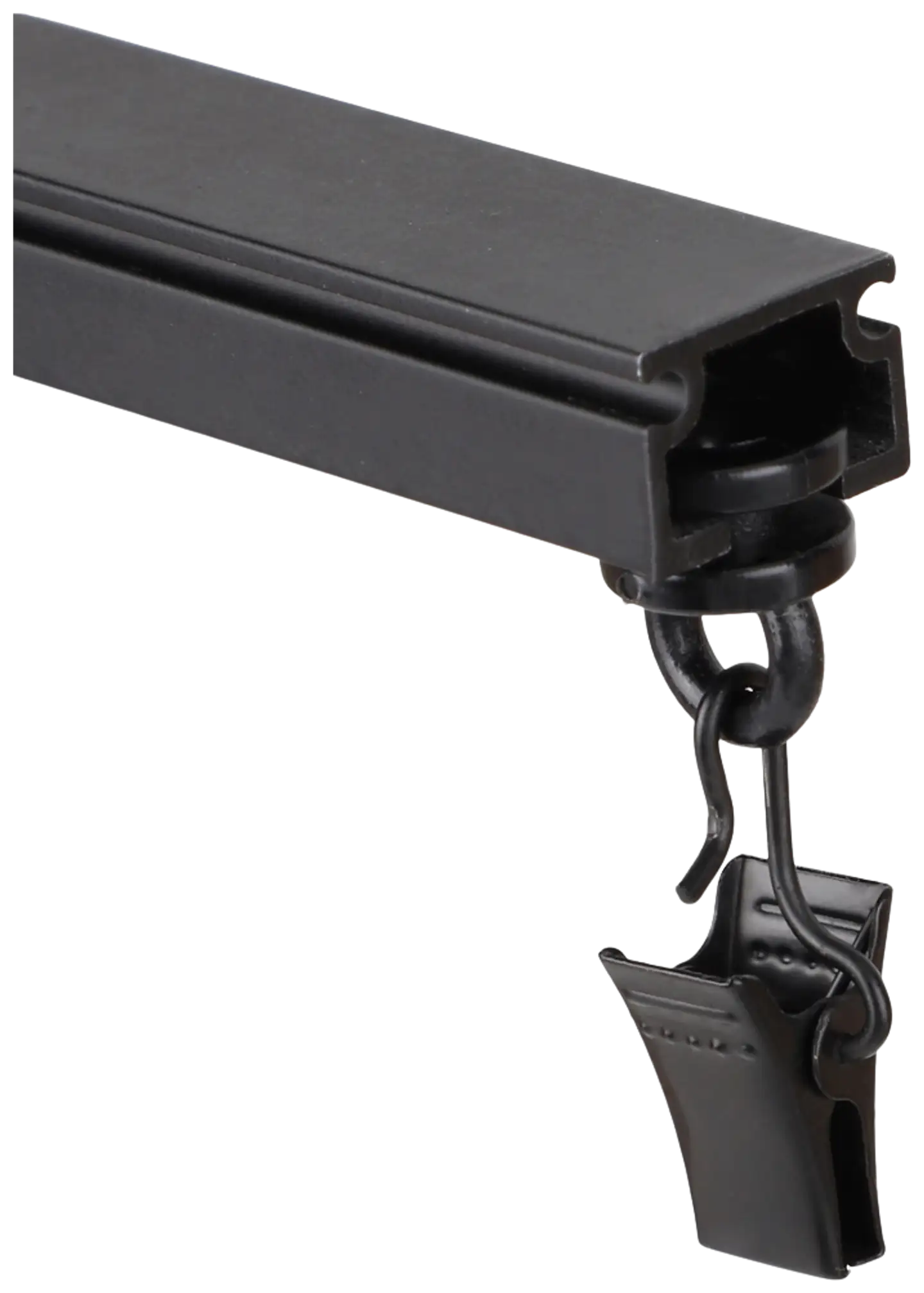 Ihanin U-verhokiskon liu'ut nipistimellä pyöreä musta 20kpl - 2