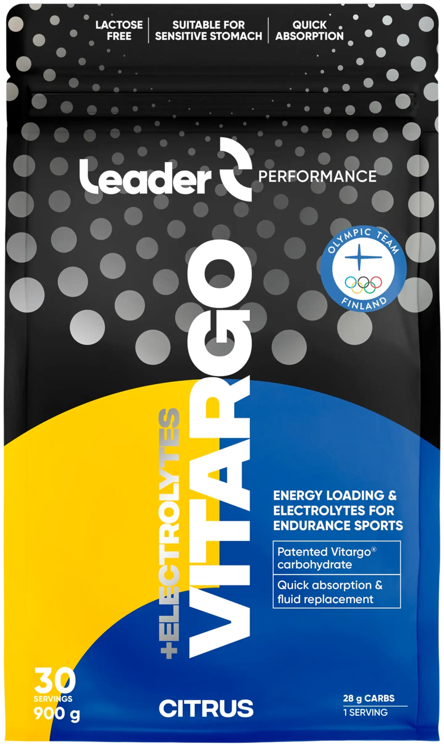 Leader Performance Vitargo Electrolytes elektrolyyttejä sisältävä hiilihydraattijauhe 900g