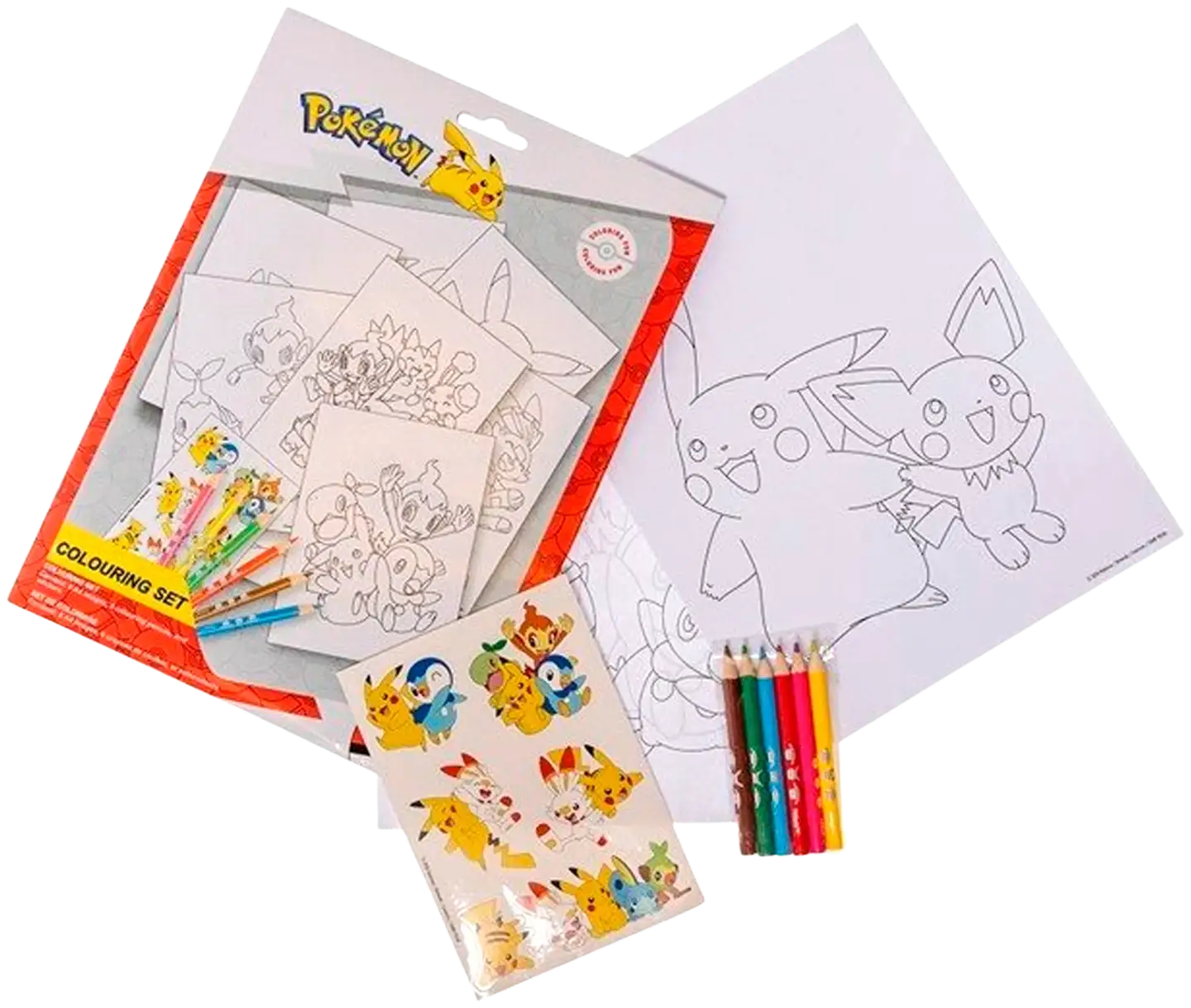 Pokemon värityssetti värikynillä