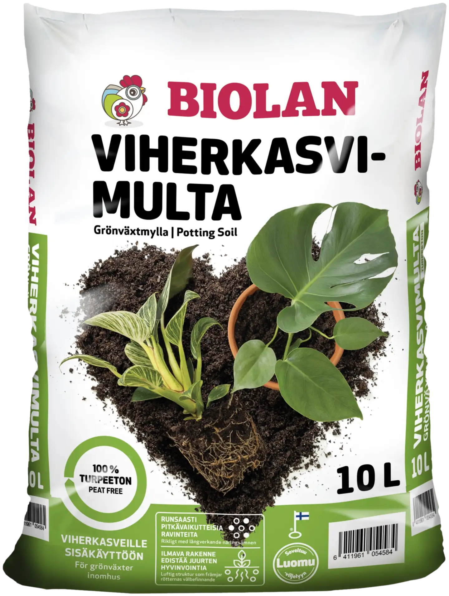 Biolan turpeeton 10 l Viherkasvimulta