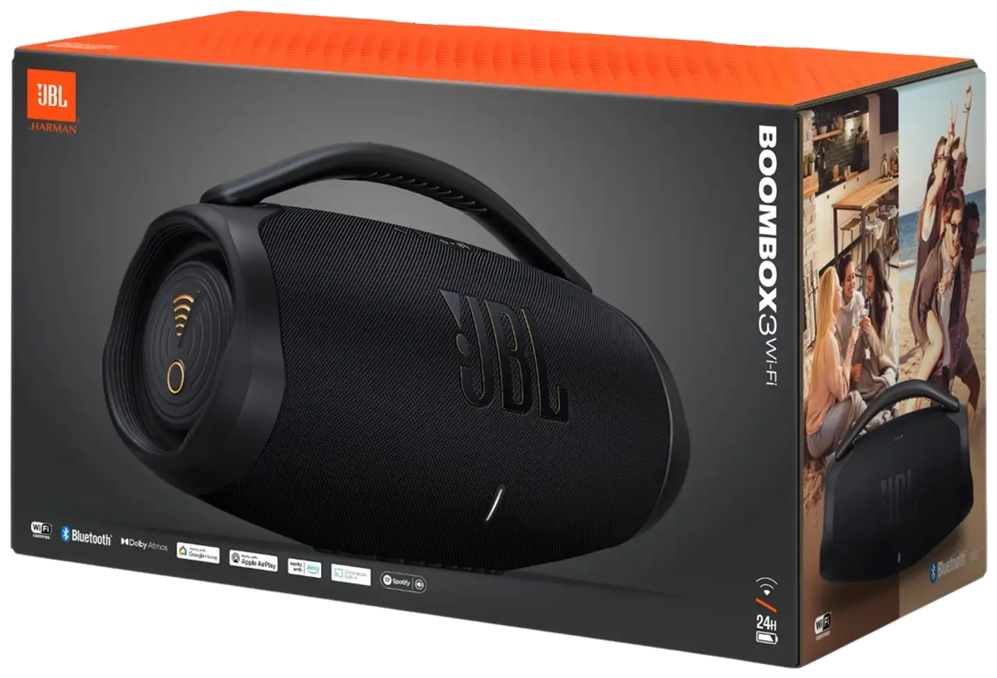 JBL Bluetooth-kaiutin Boombox 3 WiFi musta - 7