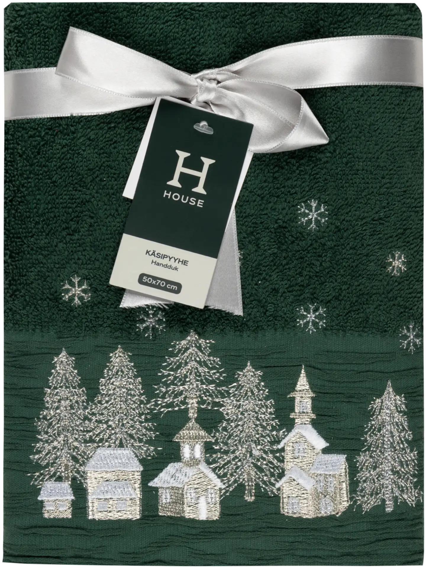 House käsipyyhe Silver Village 50x70 cm tummanvihreä - 2