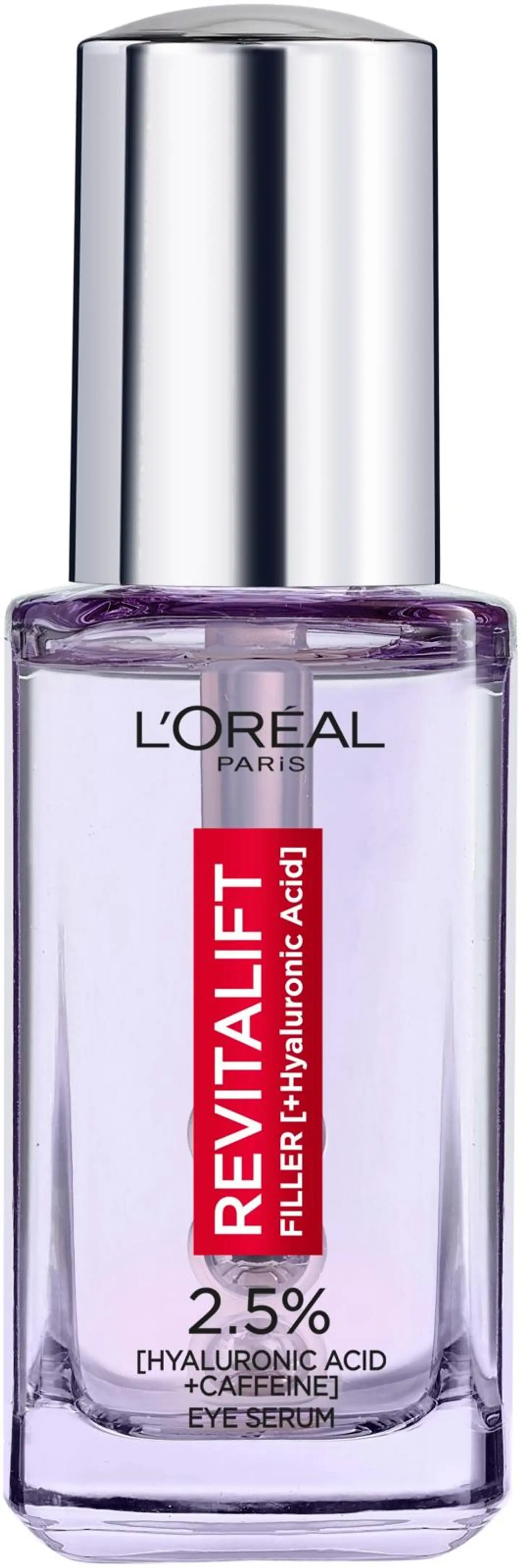 L'Oréal Paris Revitalift Filler 2,5% Hyaluronic Acid + Caffein Eye Serum silmänympärysalueelle 20 ml - 1