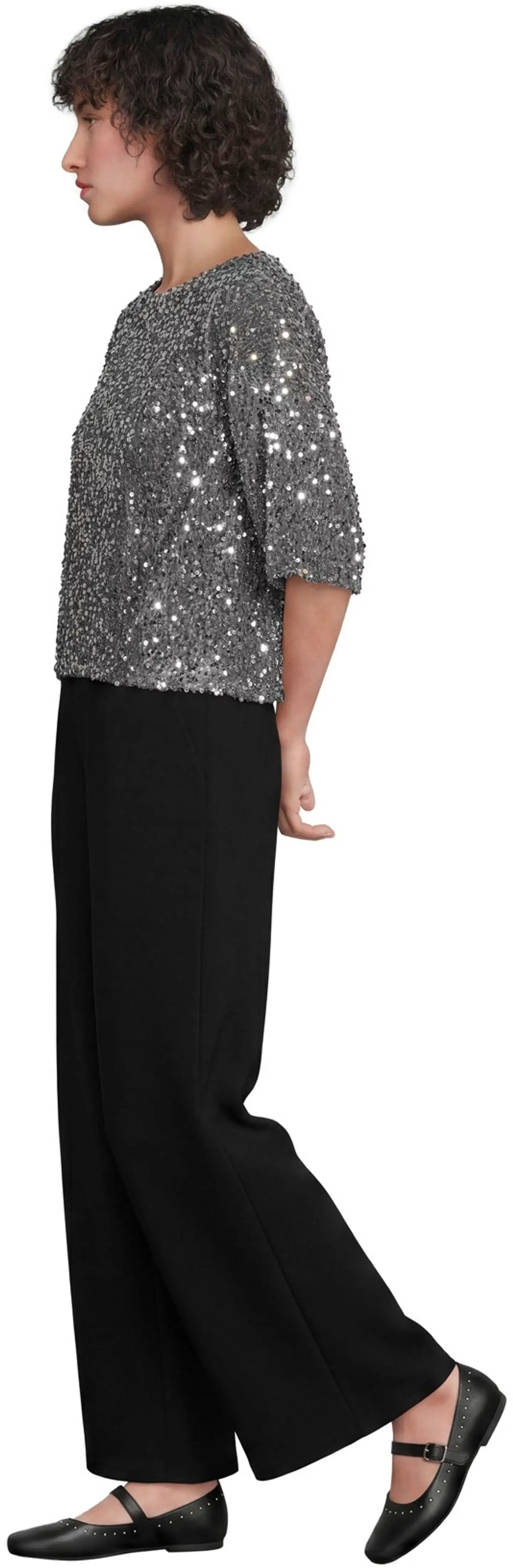 House naisten juhlapusero Glitter 213H264031 - silver - 3