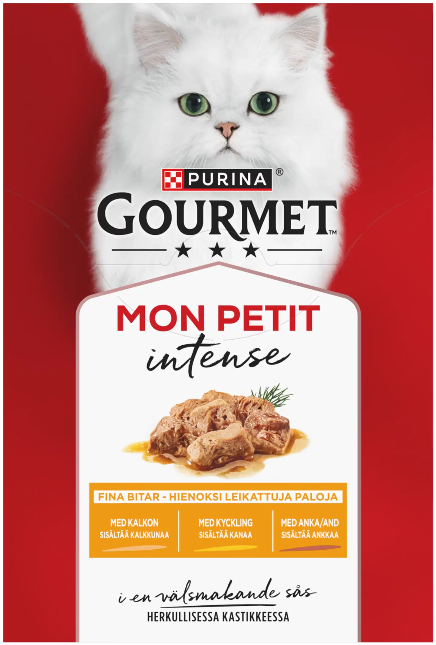 Purina Gourmet Mon Petit Lintu Kastikkeessa Kissan märkäruoka 6x50g
