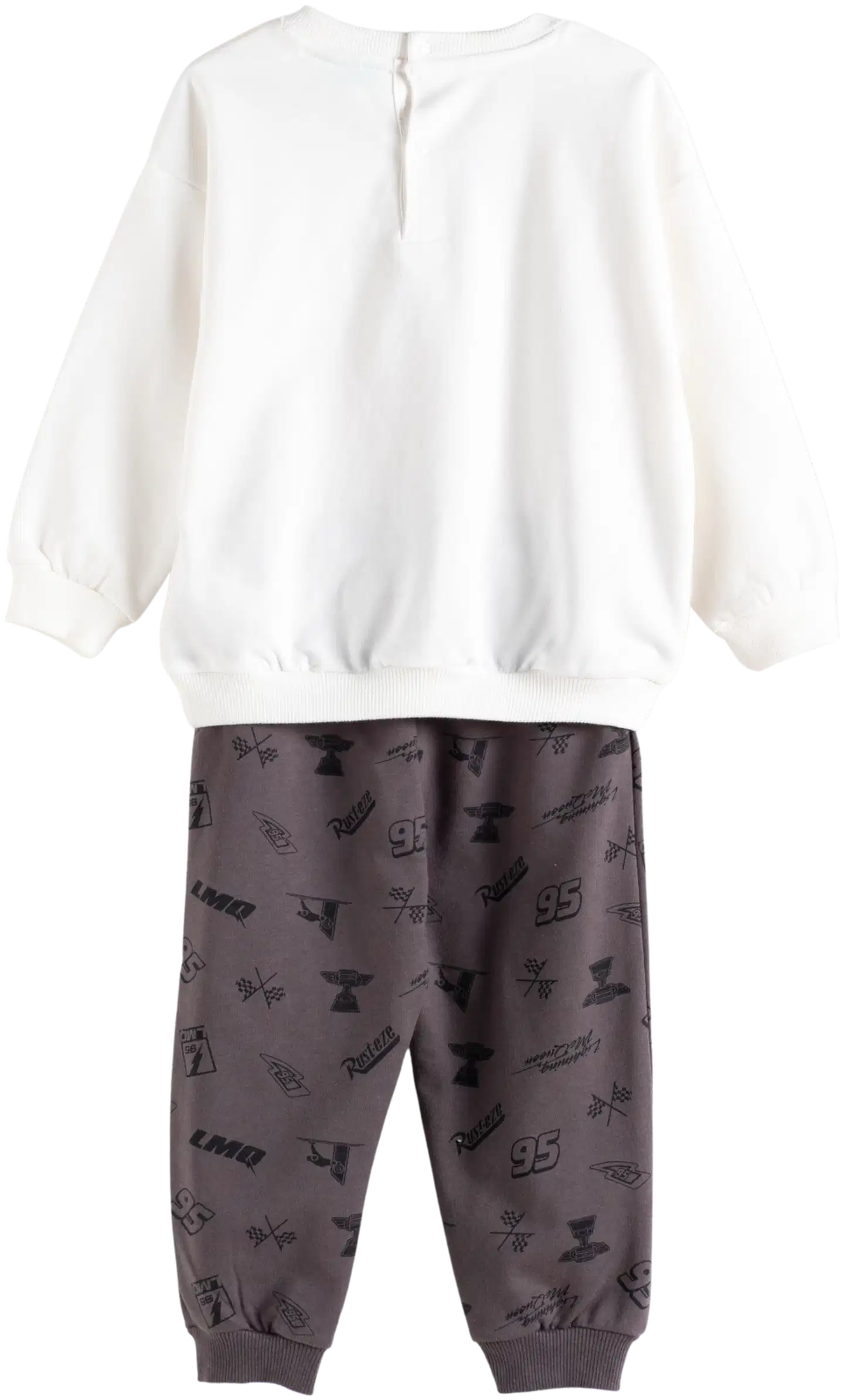 Disney vauvojen setti collegepaita ja housut Autot I278882 - Off white - 2