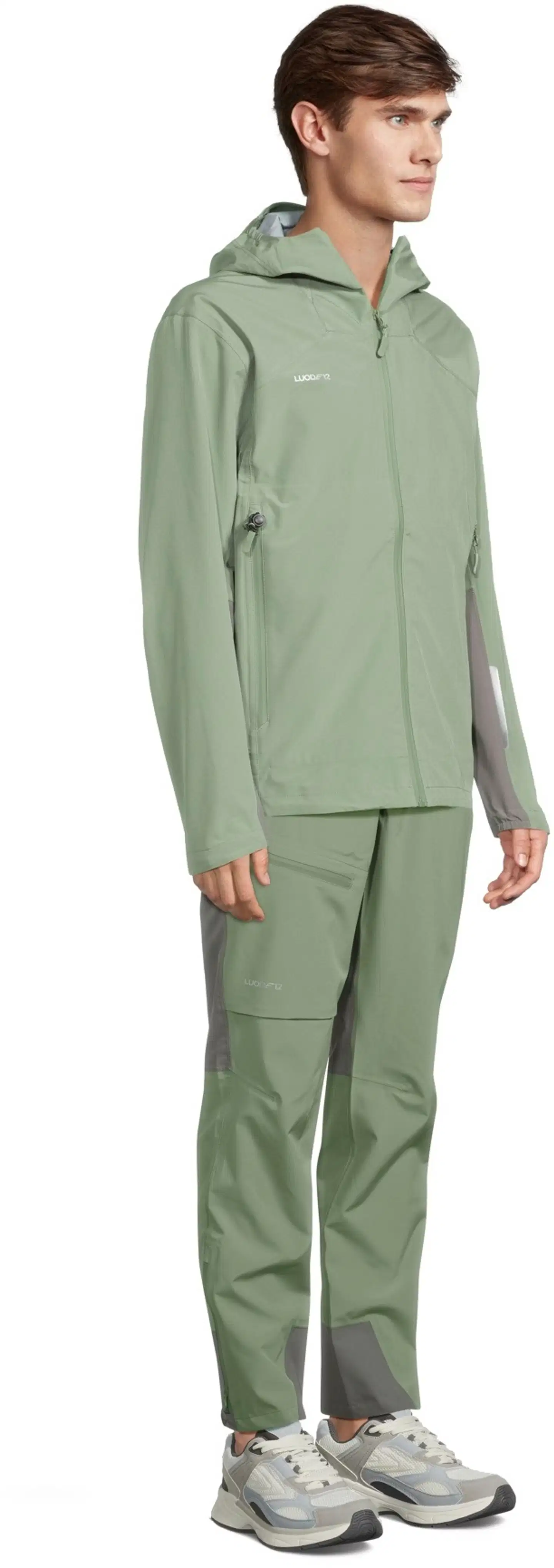 Luode12 miesten kuorihousut 204L112651 - Oil Green - 4