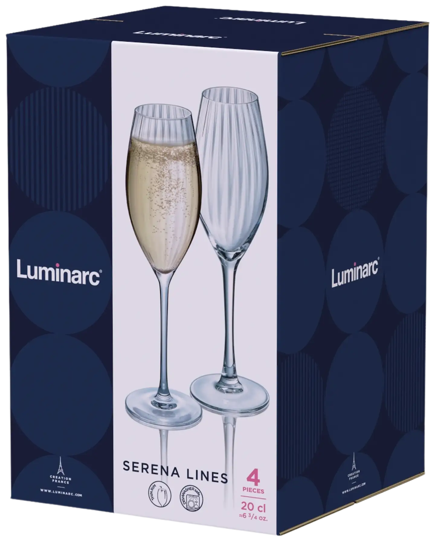 Luminarc samppanjalasi Serena 20 cl 4 kpl - 3