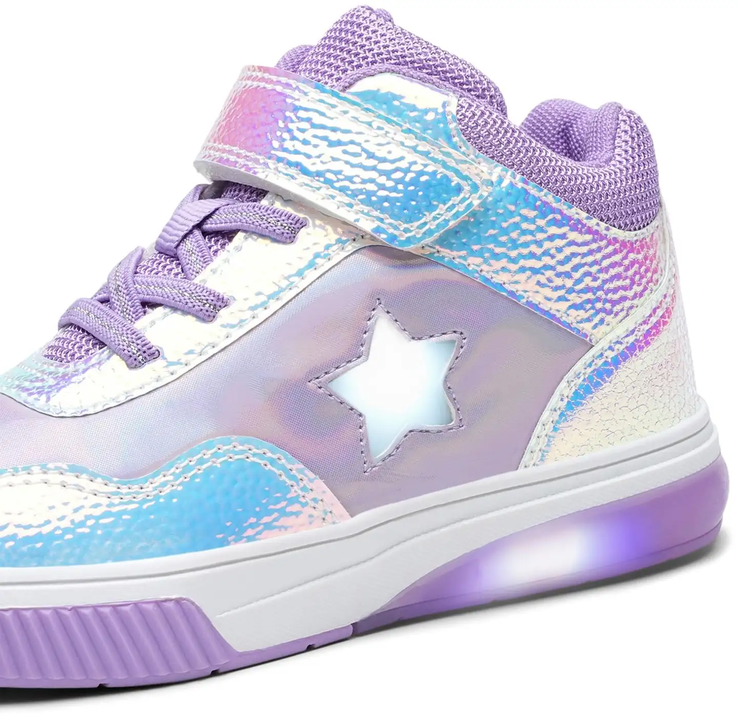 Dinsko lasten vilkkukengät Jona Bling Shiny - Lilac - 9