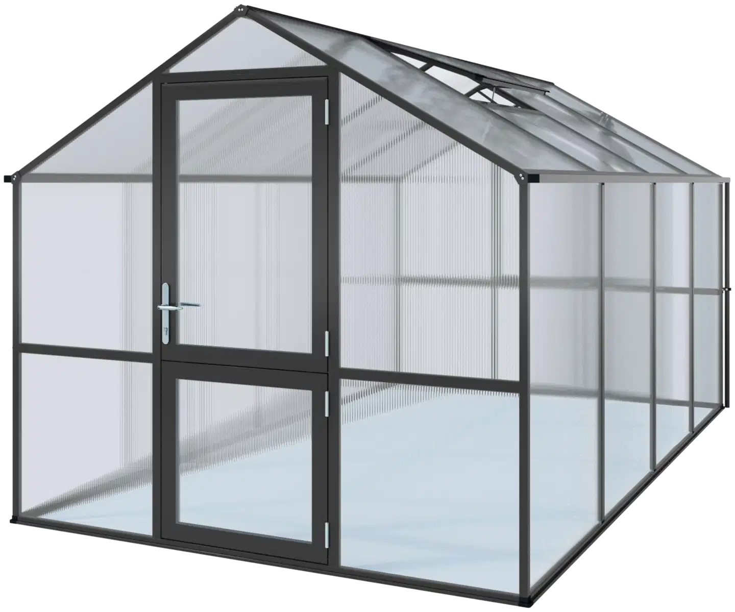 Kreative Gartentechnik kasvihuone Rose IV 10 m2 antrasiitinharmaa - 1