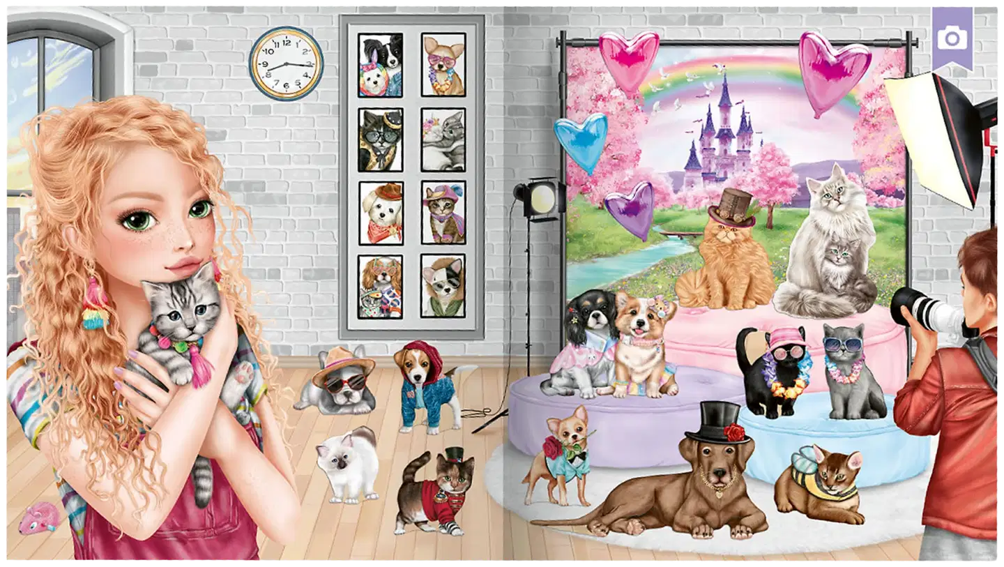 TOPModel stickerworld KITTY and DOGGY - 2