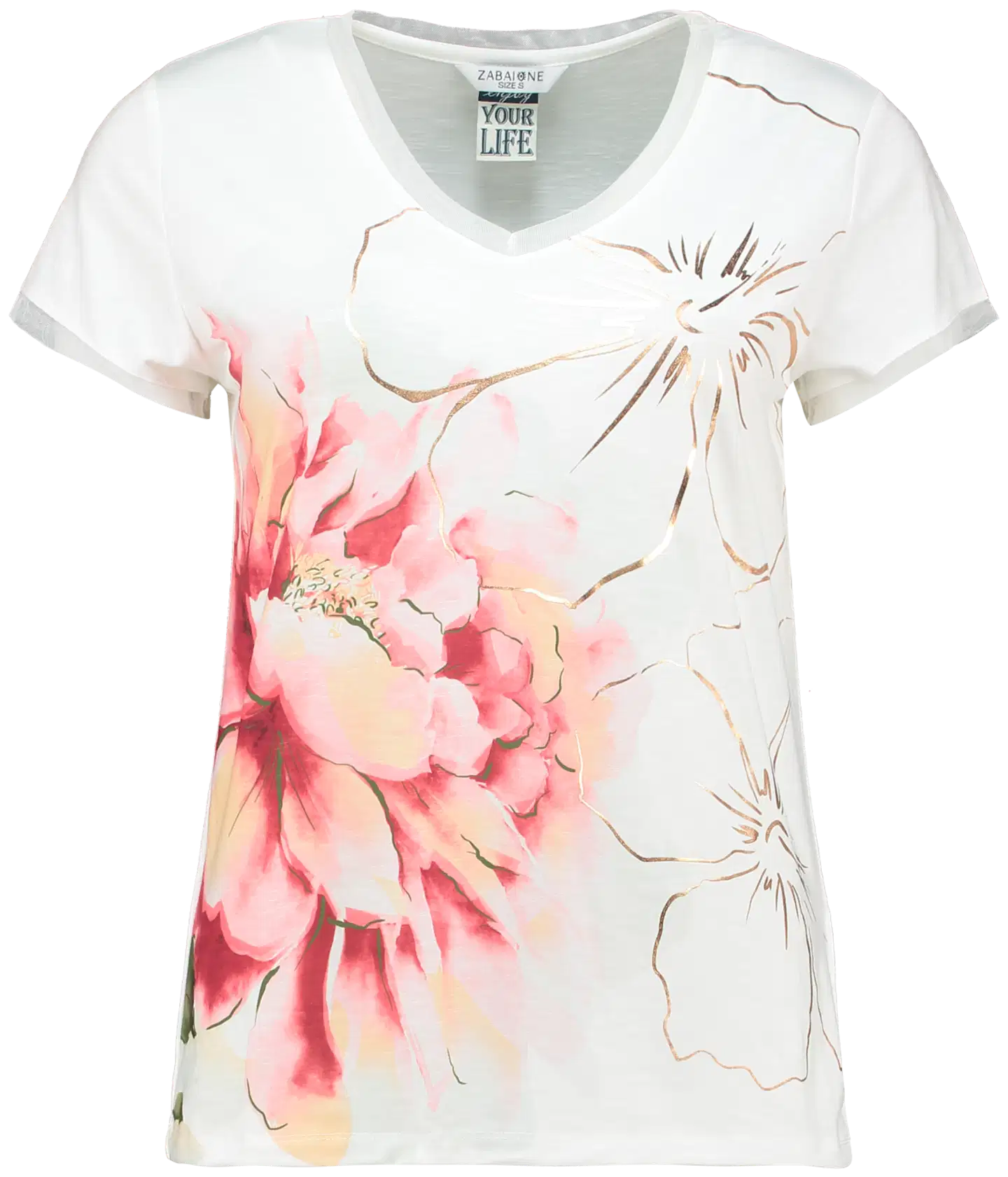 Zabaione naisten trikoopaita Da44la - P flower - 1