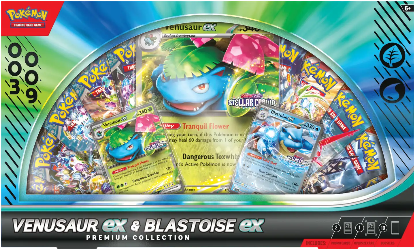 Pokémon Venusaur EX & Blastoise EX Premium Collection - 3