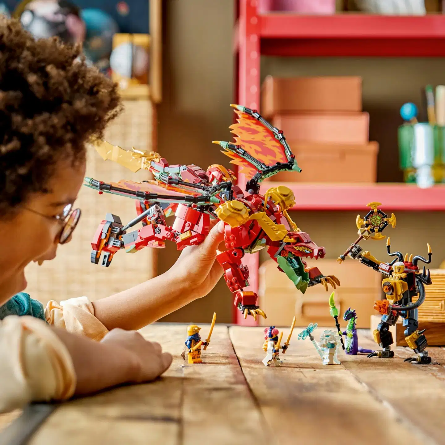LEGO® Ninjago 71868 Wyldfyren muuntautumiskykyinen lohikäärmerobotti - 10