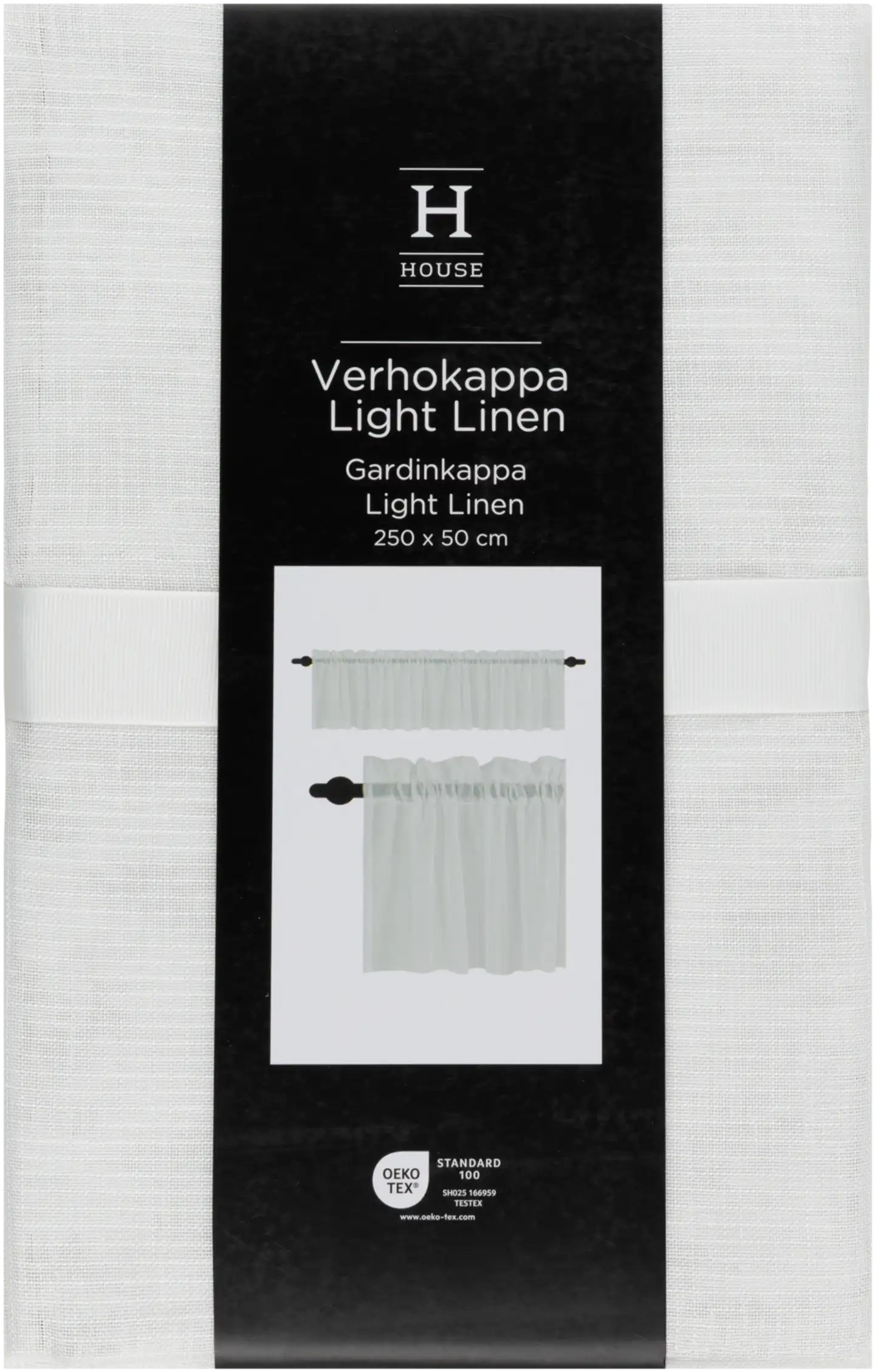House verhokappa Light Linen 250x50 cm valkoinen - 1