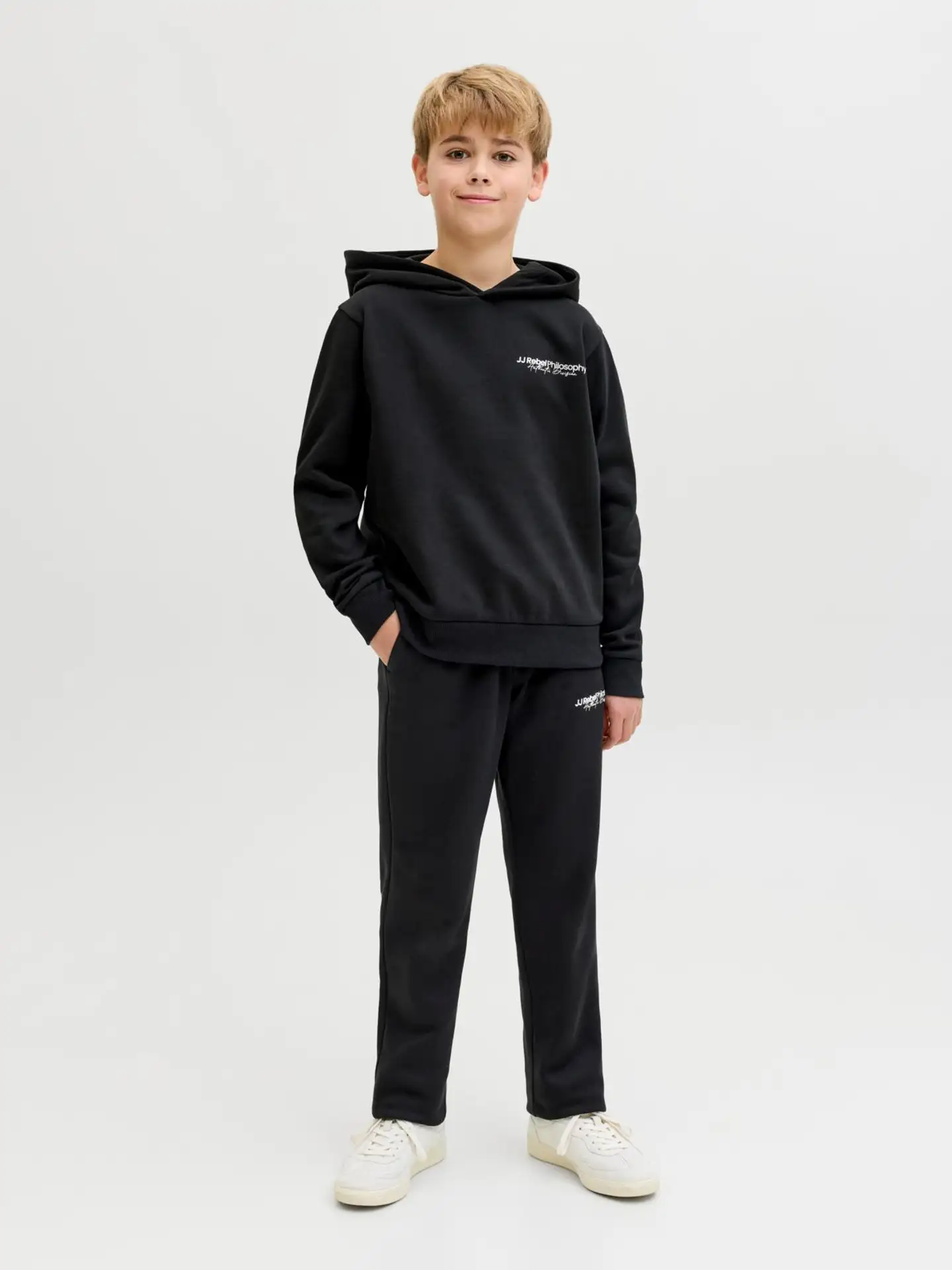 JJ REBEL JUNIOR lasten collegehousut - BLACK - 3