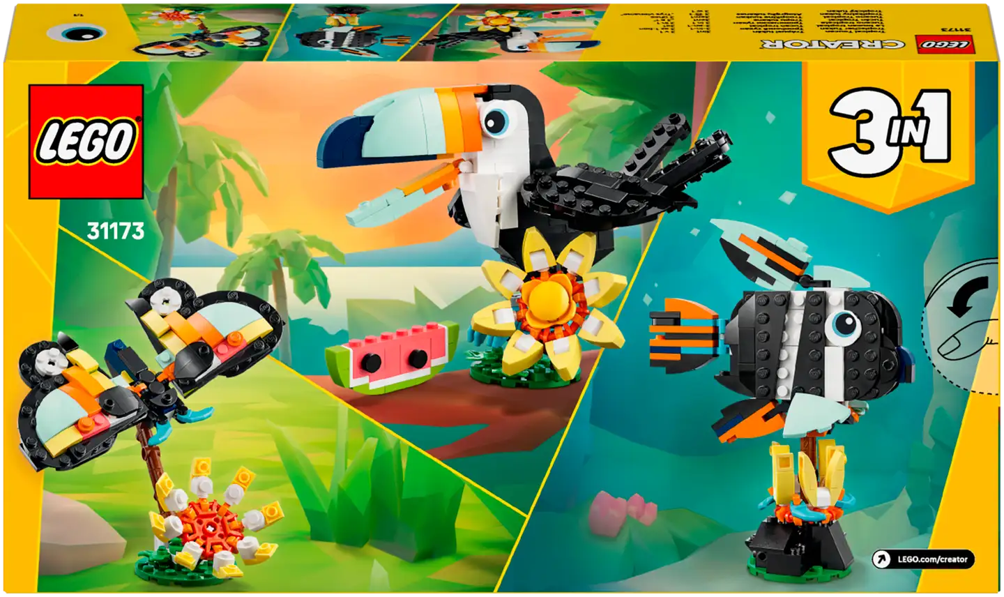 LEGO Creator 31173 Villieläimet: trooppinen tukaani - 3